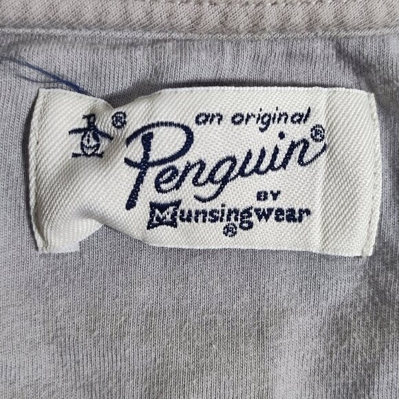 Original Penguin long sleeve crew neck pullover men's size L grey stripes patter - Picture 5 of 8